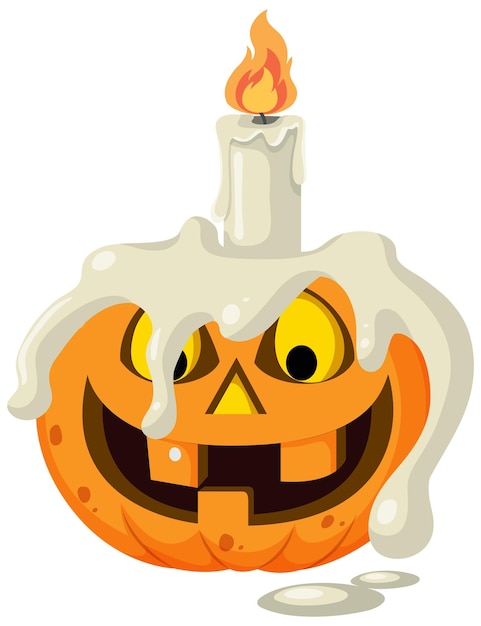 Vector halloween pumpkin or jack o lantern