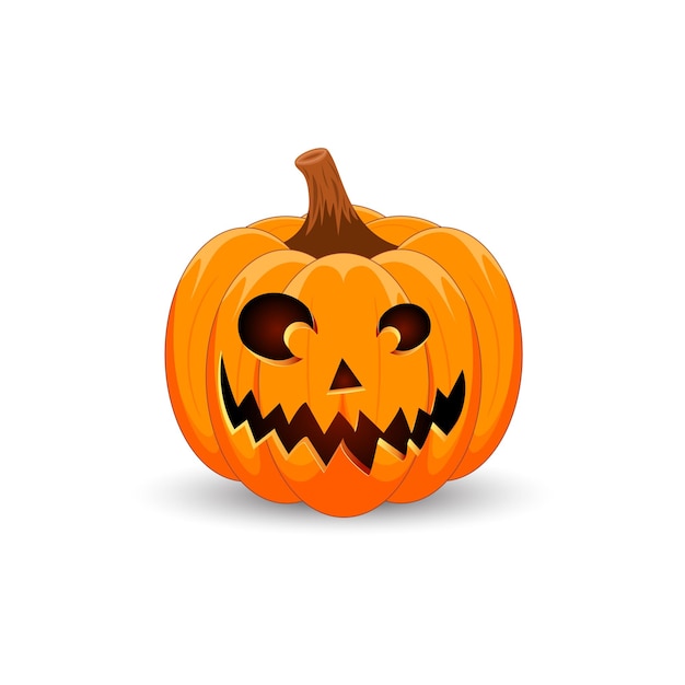 Halloween Pumpkin. The main symbol Happy Halloween holiday. Pumpkin with smile holiday Halloween.