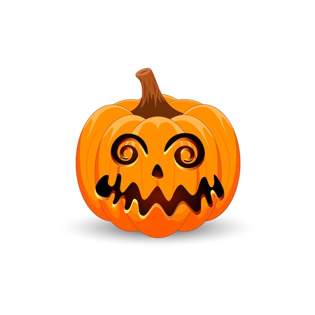 Halloween Pumpkin. The main symbol Happy Halloween holiday. Pumpkin with smile holiday Halloween.