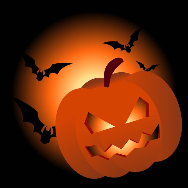 Halloween pumpkin vector illustration