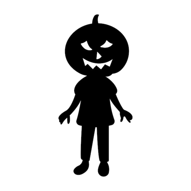 怒った表情のハロウィンかぼちゃ。白い背景に分離された幸せなハロウィーンのベクトル。ベクター