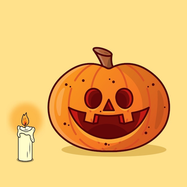 Vector halloween pumpkin