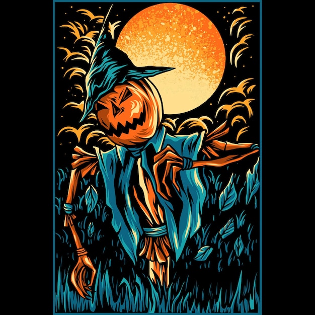 Halloween Pumpkins Illustration