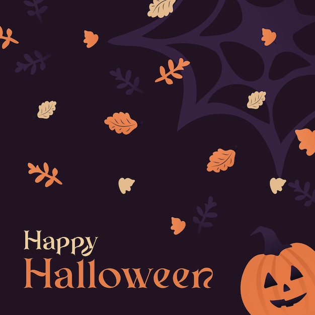 Vector halloween pumpkins scary pattern