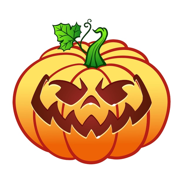 Premium Vector | Halloween pumpkins on white background