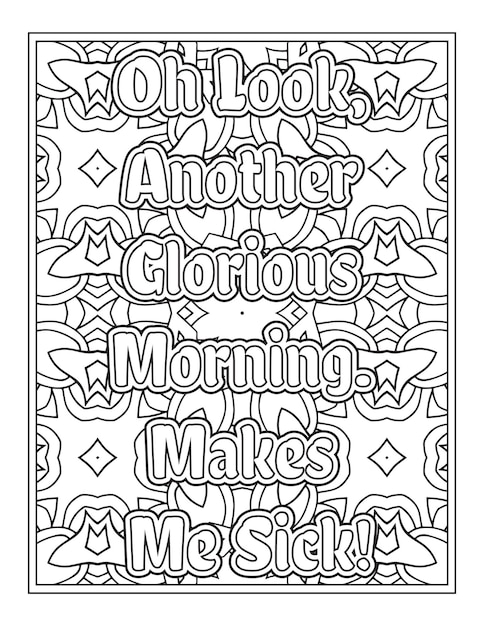 Halloween Quotes Coloring Book Pages