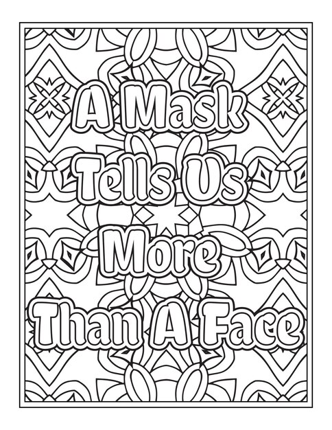 Halloween quotes coloring book pages