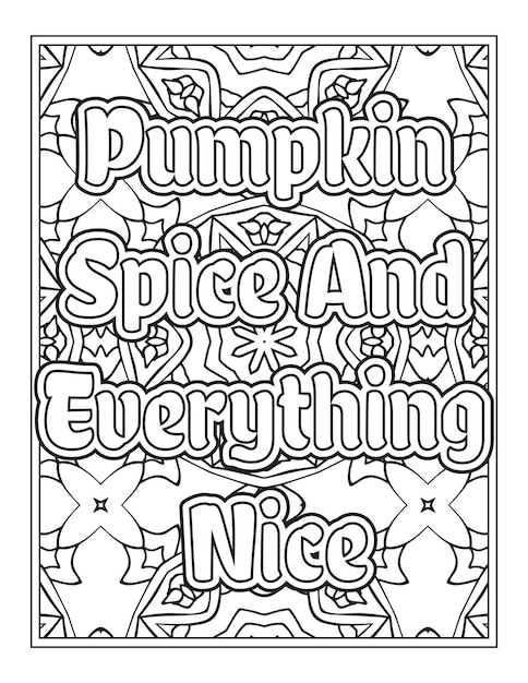 Halloween Quotes Coloring Book Pages