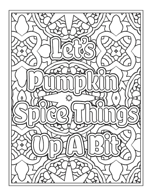 Halloween Quotes Coloring Book Pages