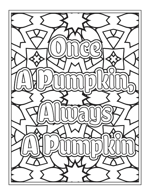 Halloween Quotes Coloring Book Pages