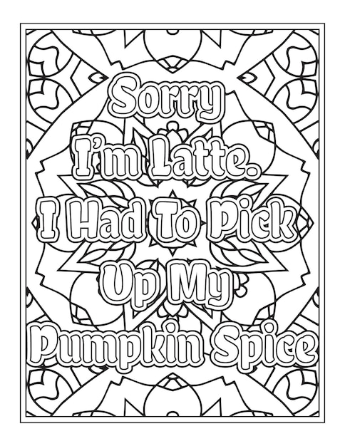 Halloween Quotes Coloring Book Pages