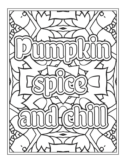 Halloween Quotes Coloring Book Pages