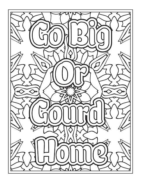 Halloween Quotes Coloring Book Pages