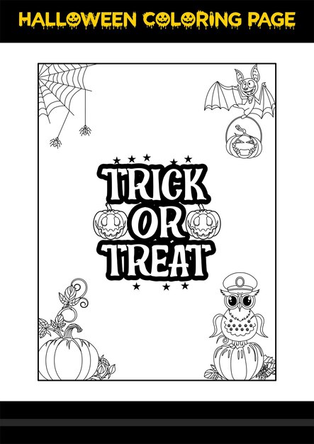 Halloween Quotes Coloring page Halloween coloring page for kids