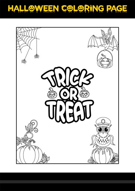 Halloween Quotes Coloring page Halloween coloring page for kids