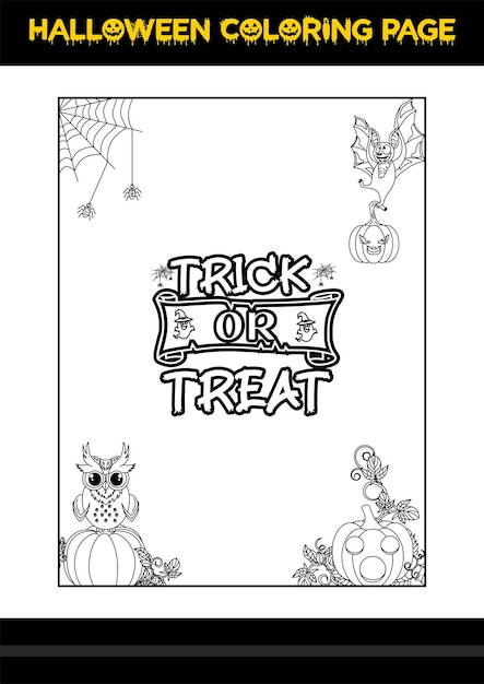 Halloween Quotes Coloring page Halloween coloring page for kids