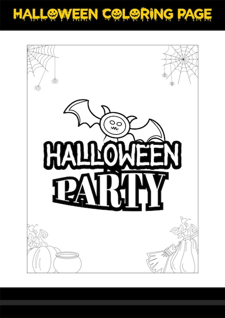 Halloween Quotes Coloring page Halloween coloring page for kids