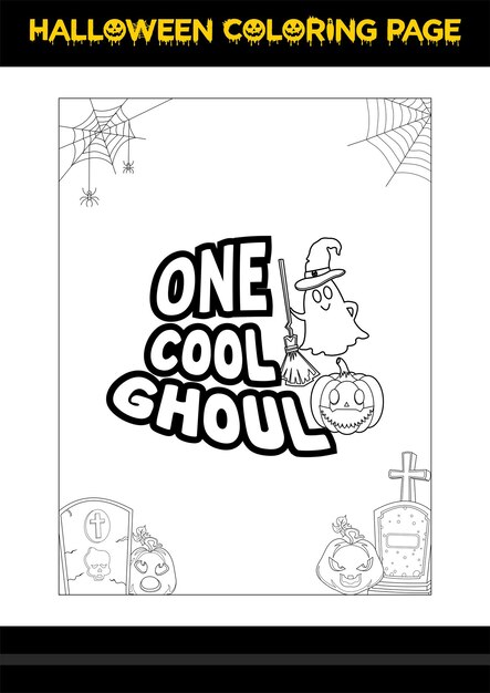 Halloween Quotes Coloring page Halloween coloring page for kids