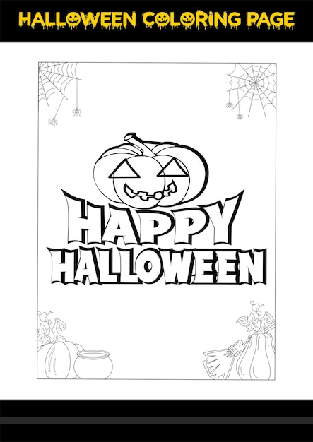 Halloween Quotes Coloring page Halloween coloring page for kids