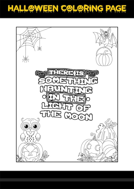 Halloween Quotes Kleurplaat Halloween kleurplaat voor kinderen