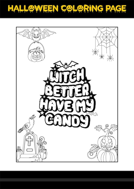 Halloween quotes kleurplaat halloween kleurplaat voor kinderen