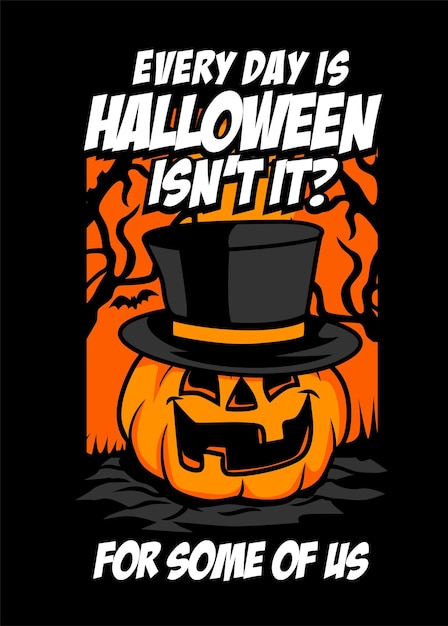 Vector halloween quotes poster 1