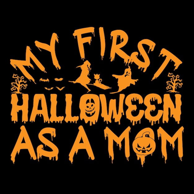 Halloween Retro  Funny vintage Illustration Trending T-Shirt