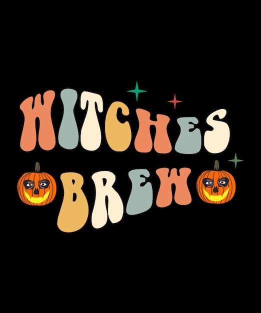 Vector halloween retro svg  groovy style, vintage groovy, typography way t-shirt design premium vector