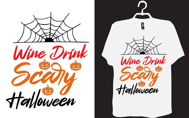 Vector halloween retro vintage t shirt design