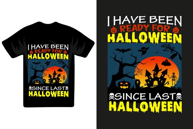 Halloween retro vintage t-shirt ontwerp