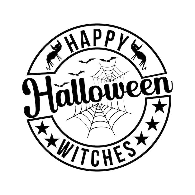 Vector halloween ronde teken svg ontwerp