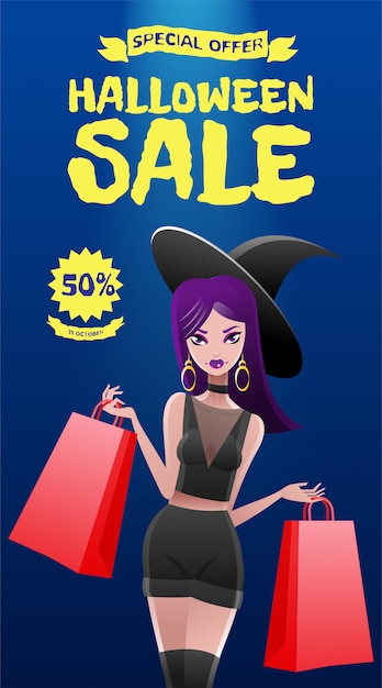 Halloween sale banner