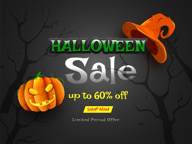 Halloween sale banner.