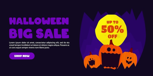 Halloween sale banner