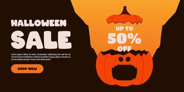 Halloween sale banner