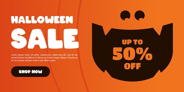 Halloween sale banner