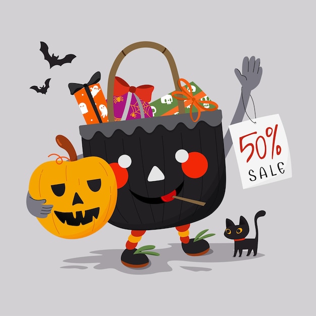 Vector halloween sale character