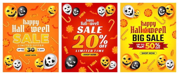 Halloween Sale Promotion happy halloween achtergrond voor zakelijke promotie, spandoek, poster, feed