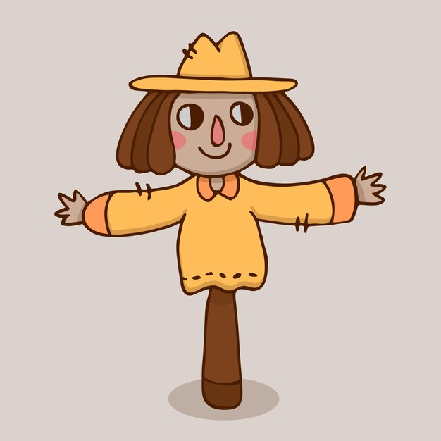 Vector halloween scarecrow
