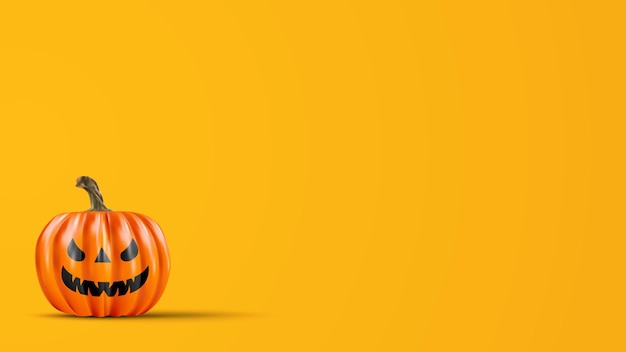 Halloween scary pumpkin background