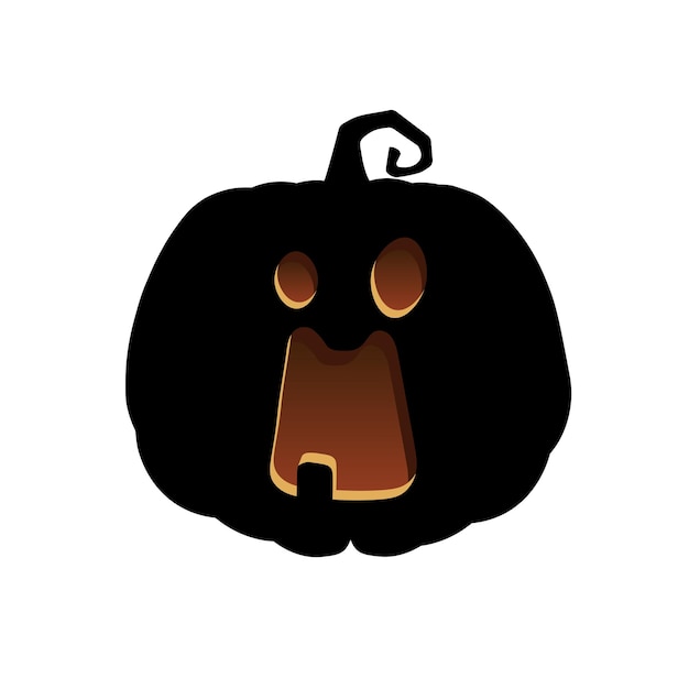 Halloween scary pumpkin Holiday cartoon concept