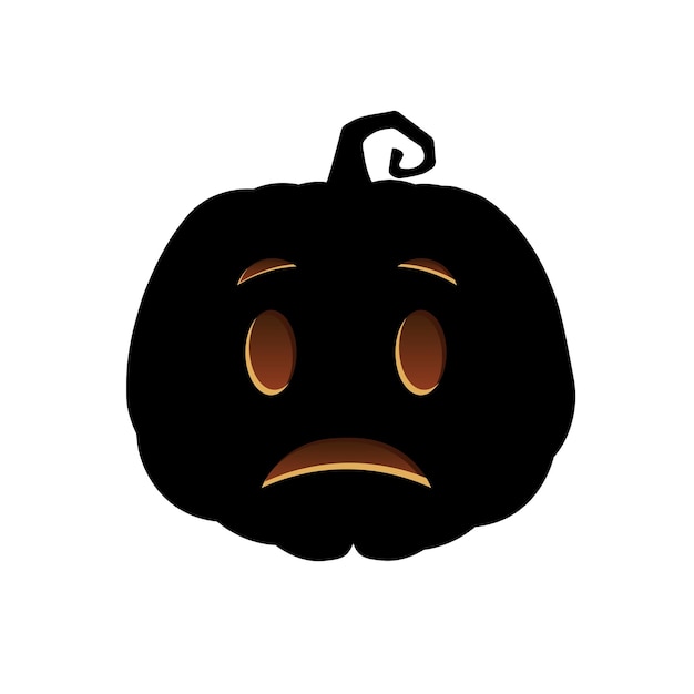 Halloween scary pumpkin Holiday cartoon concept