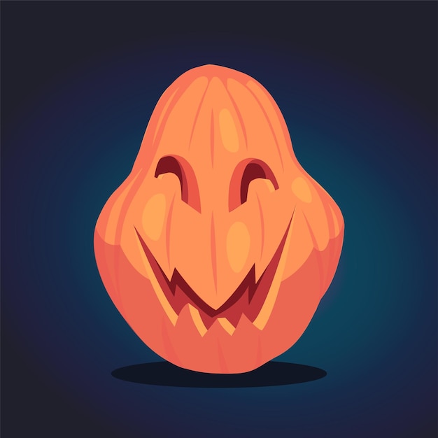 Halloween scary pumpkin