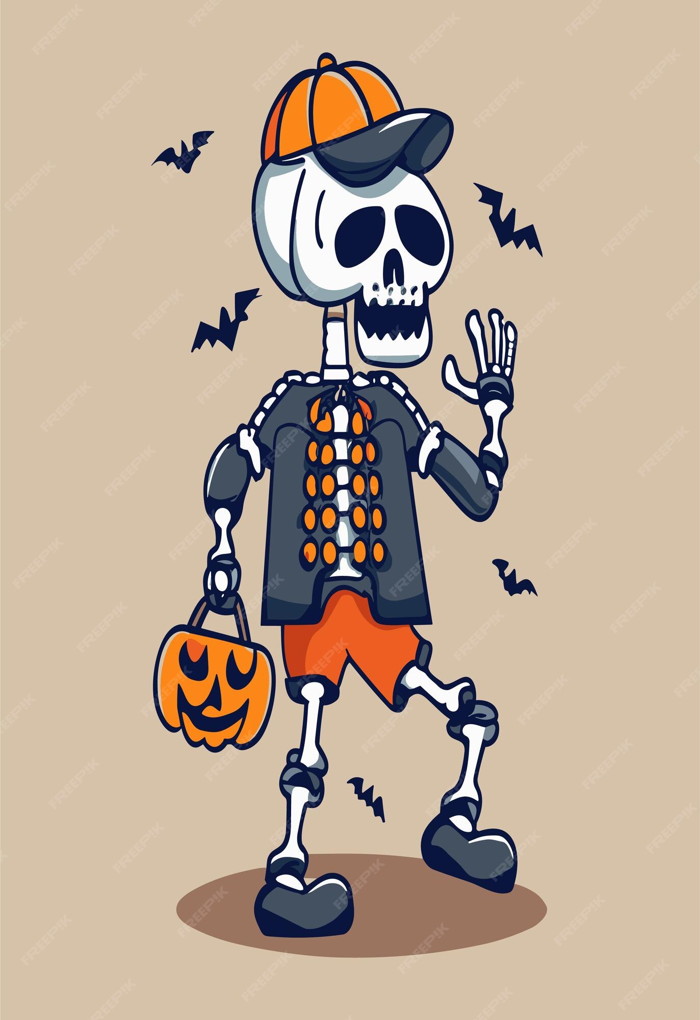 Halloween Animated Clipart-halloween skeletal animated clipart