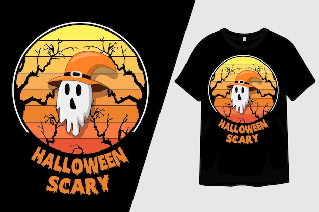 ハロウィン怖いTシャツのデザイン