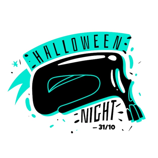 Halloween schedel sticker