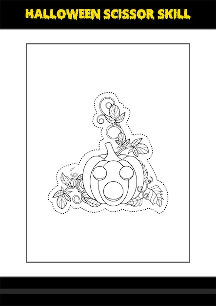 Christmas Scissors Skill Coloring Pages Graphic by Kids Hub · Creative  Fabrica