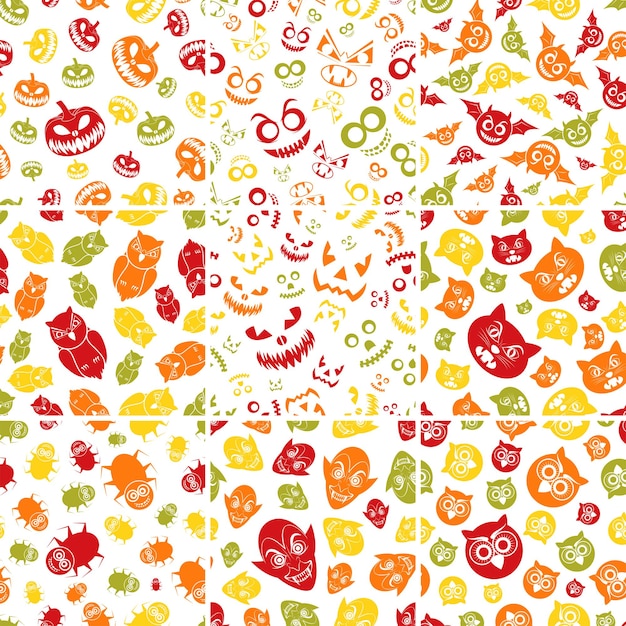 Halloween Seamless pattern for the celebration of festival