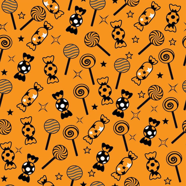 Halloween seamless pattern design