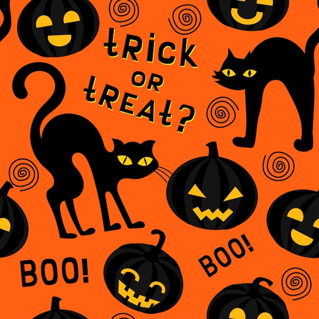 Vector halloween seamless pattern for print vector image